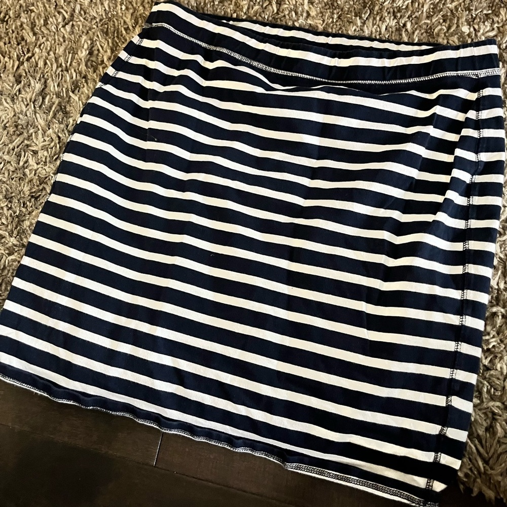 XL striped pencil skirt